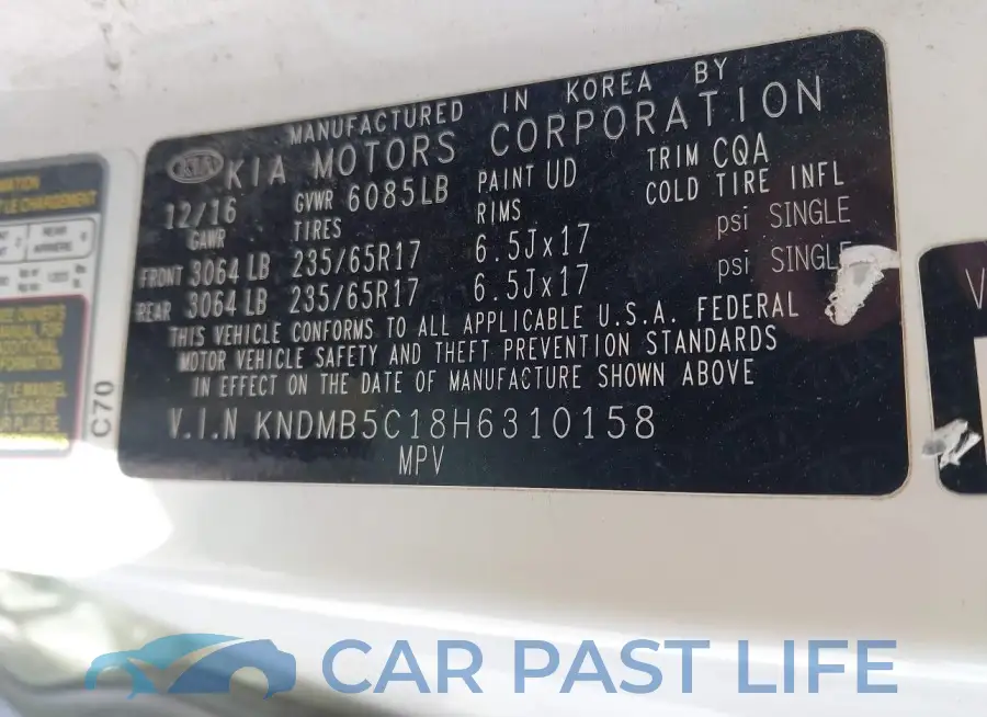 KNDMB5C18H6310158# 9