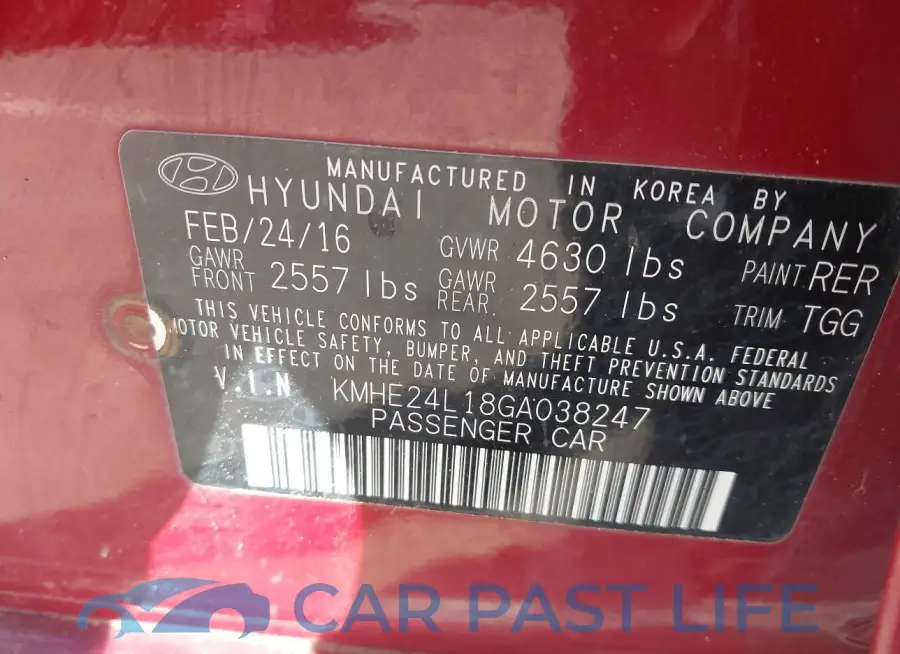 KMHE24L18GA038247# 9