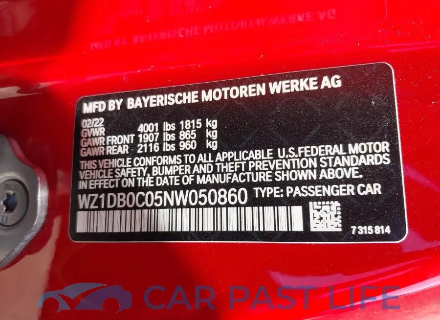 WZ1DB0C05NW050860# 9