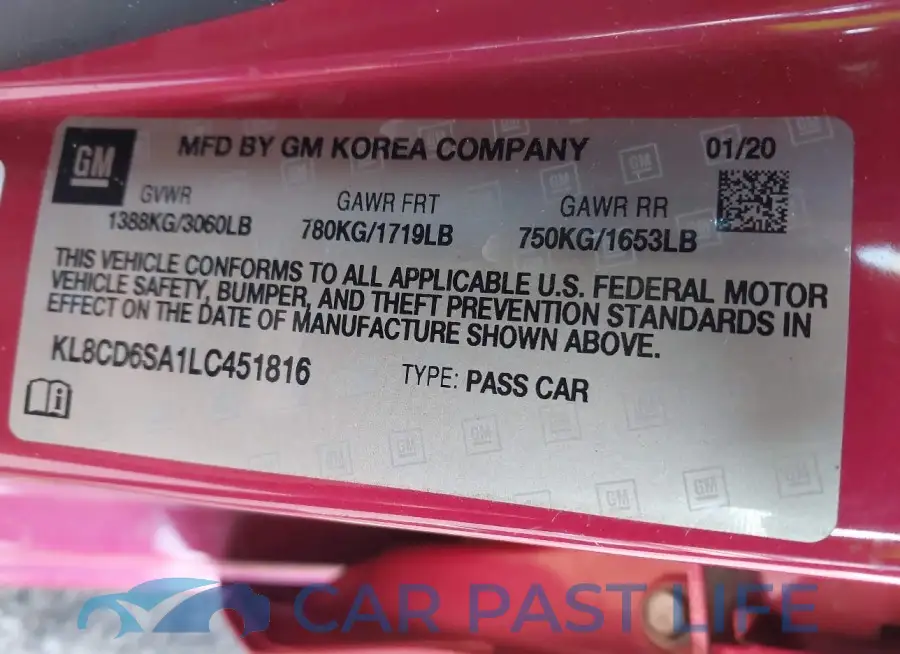 KL8CD6SA1LC451816# 9