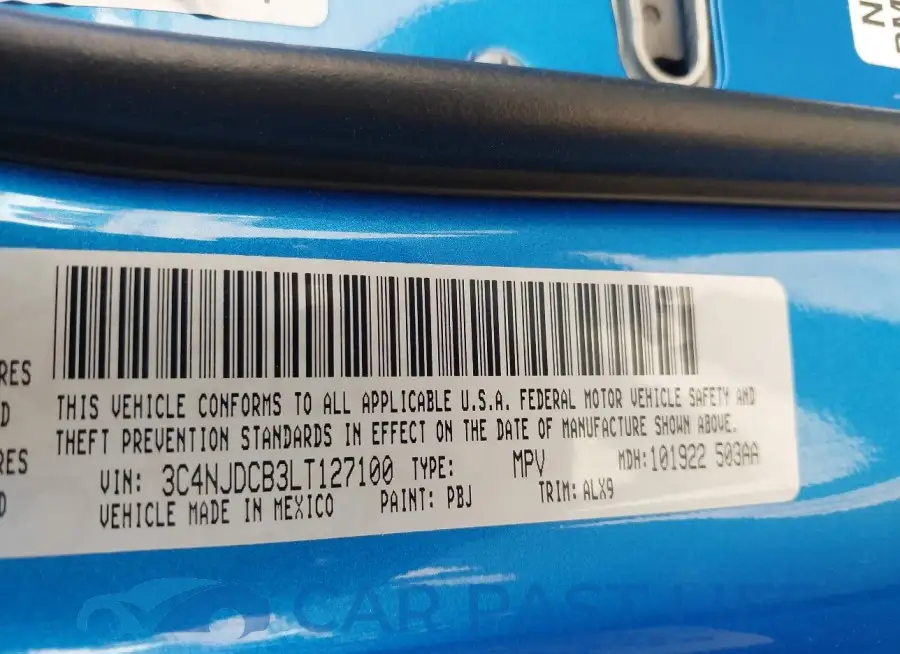3C4NJDCB3LT127100# 9