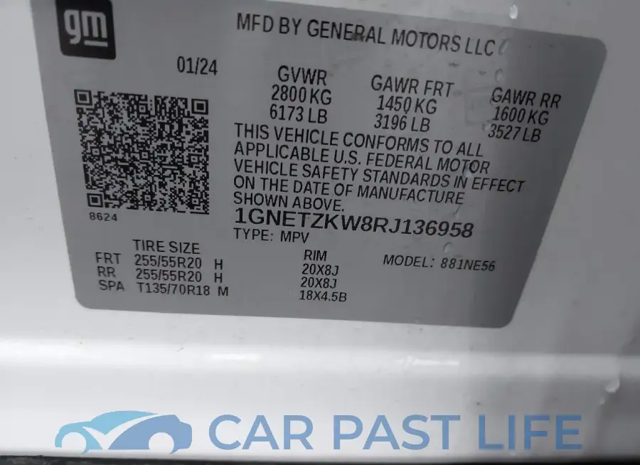 1GNETZKW8RJ136958# 9