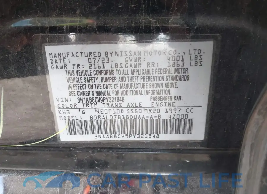3N1AB8CV9PY321848# 9