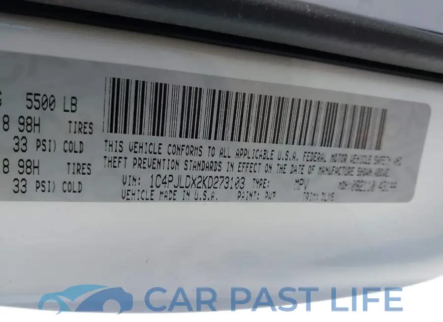 1C4PJLDX2KD273103# 9