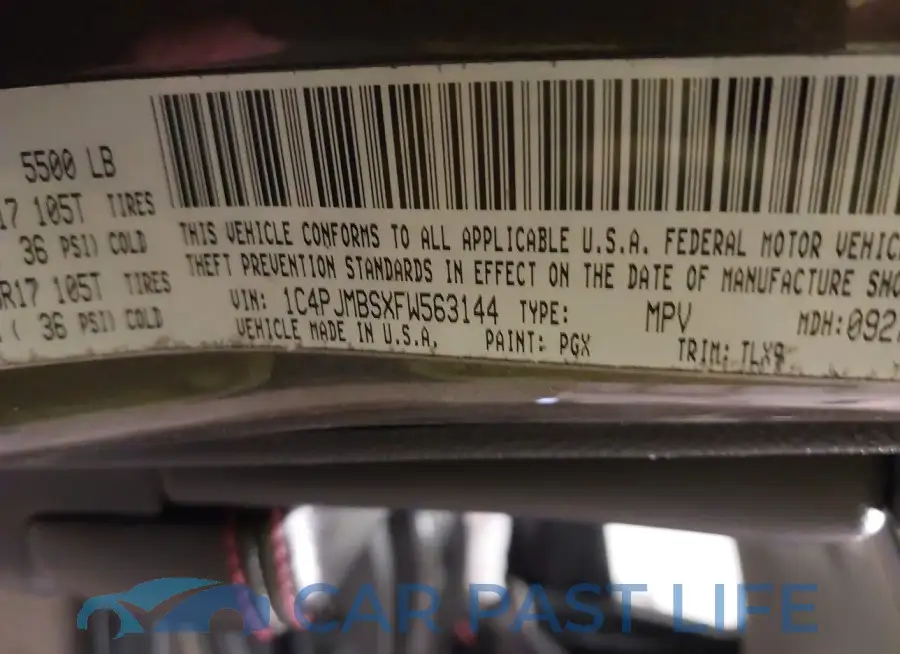 1C4PJMBSXFW563144# 9