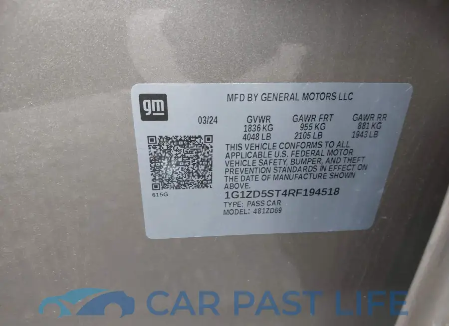 1G1ZD5ST4RF194518# 9