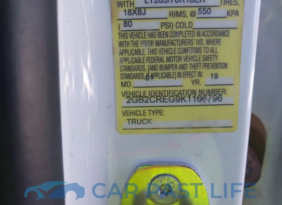 2GB2CREG9K1166796# 9