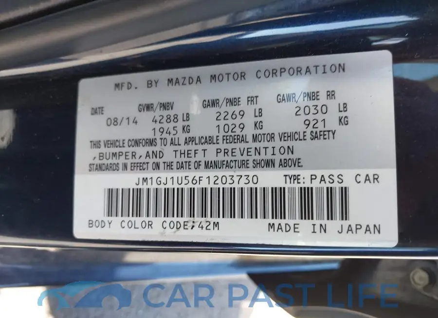 JM1GJ1U56F1203730# 9