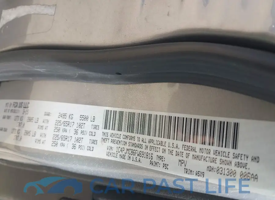1C4PJMCB6FW691816# 9