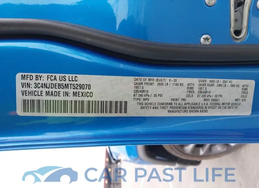 3C4NJDEB5MT529070# 9