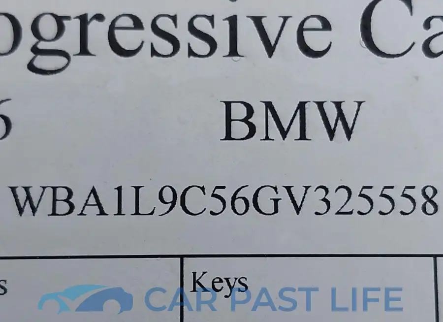 WBA1L9C56GV325558# 9