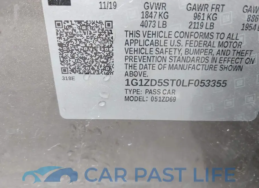 1G1ZD5ST0LF053355# 9