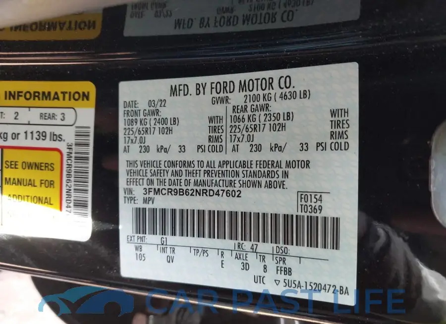 3FMCR9B62NRD47602# 9