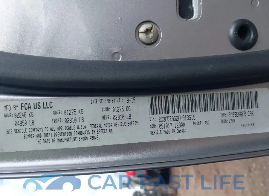 2C3CDZAG2FH913515# 9