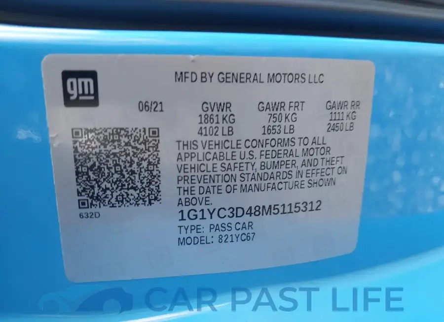 1G1YC3D48M5115312# 9