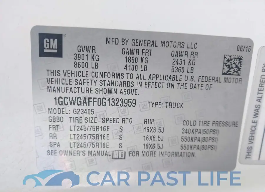 1GCWGAFF0G1323959# 9
