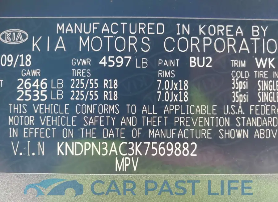 KNDPN3AC3K7569882# 9