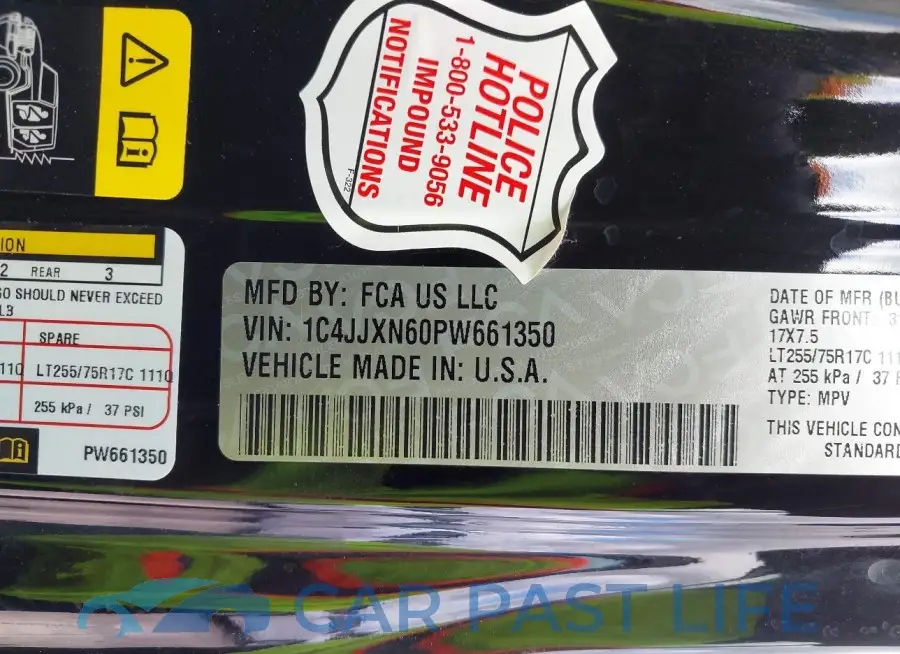 1C4JJXN60PW661350# 9