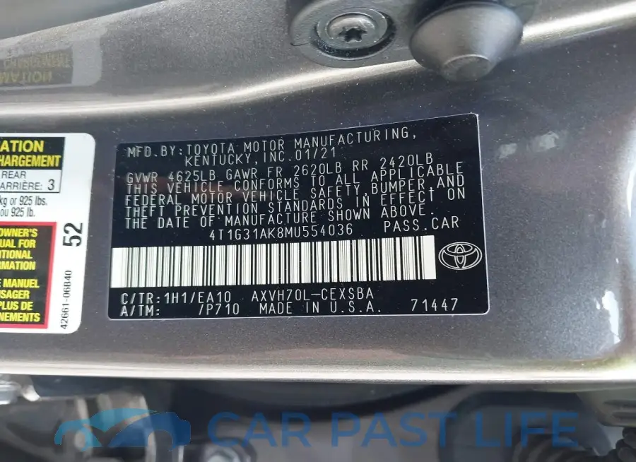 4T1G31AK8MU554036# 9