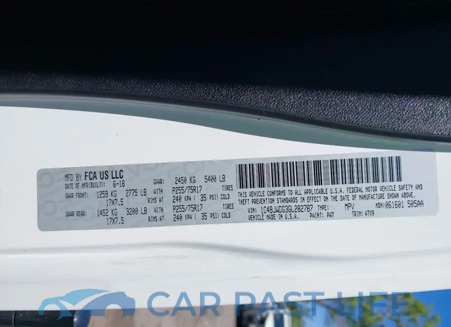 1C4BJWDG3GL282787# 9