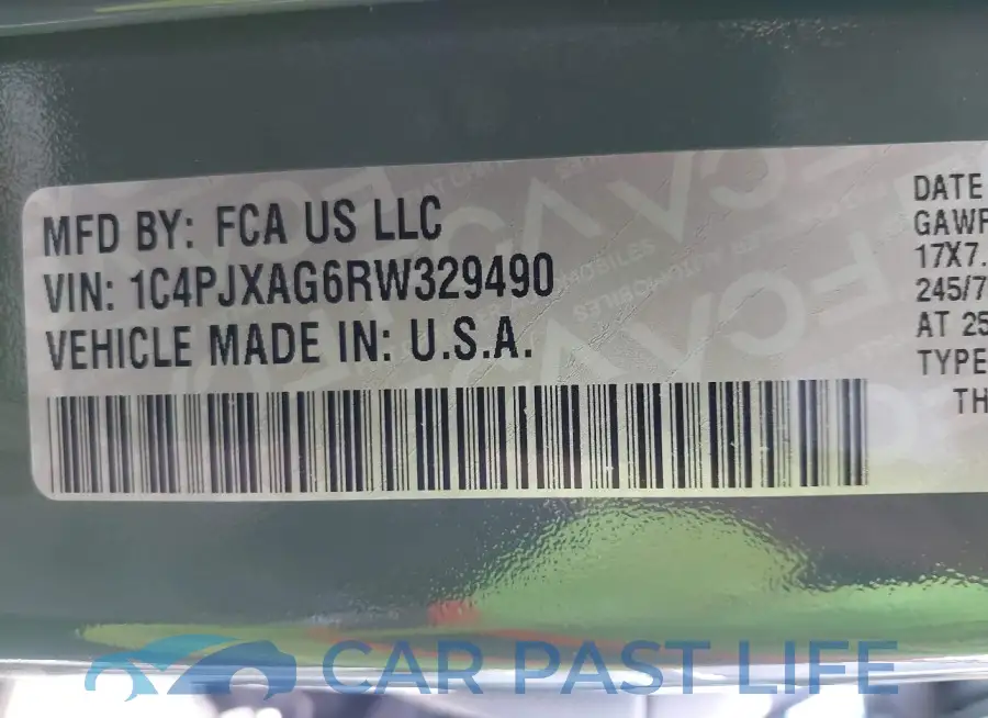1C4PJXAG6RW329490# 9