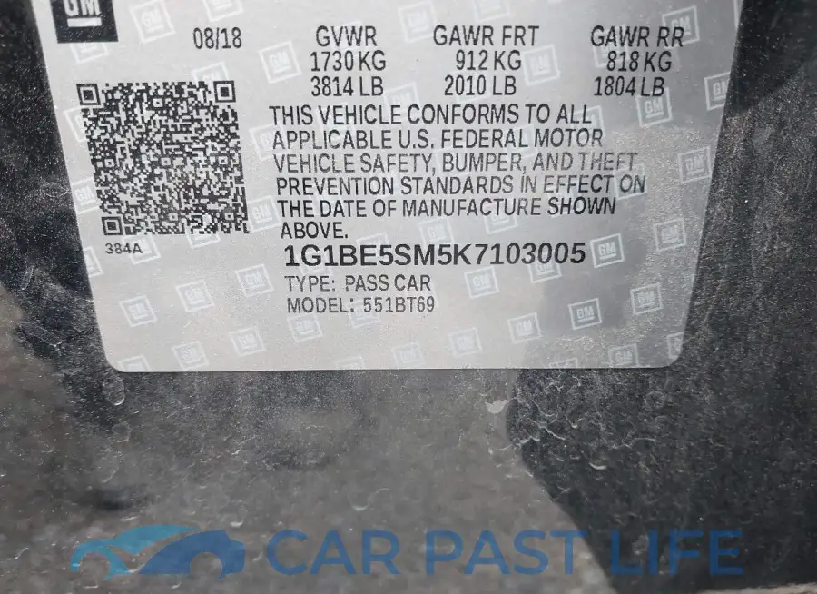 1G1BE5SM5K7103005# 9