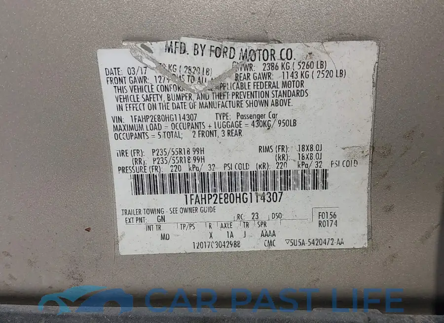 1FAHP2E80HG114307# 9