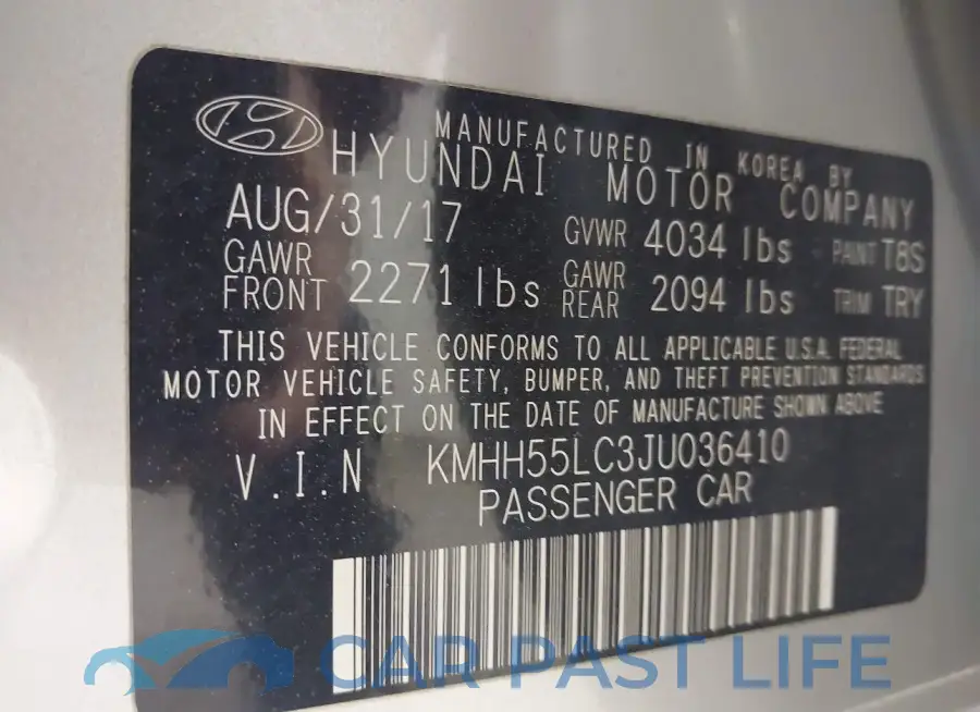 KMHH55LC3JU036410# 9