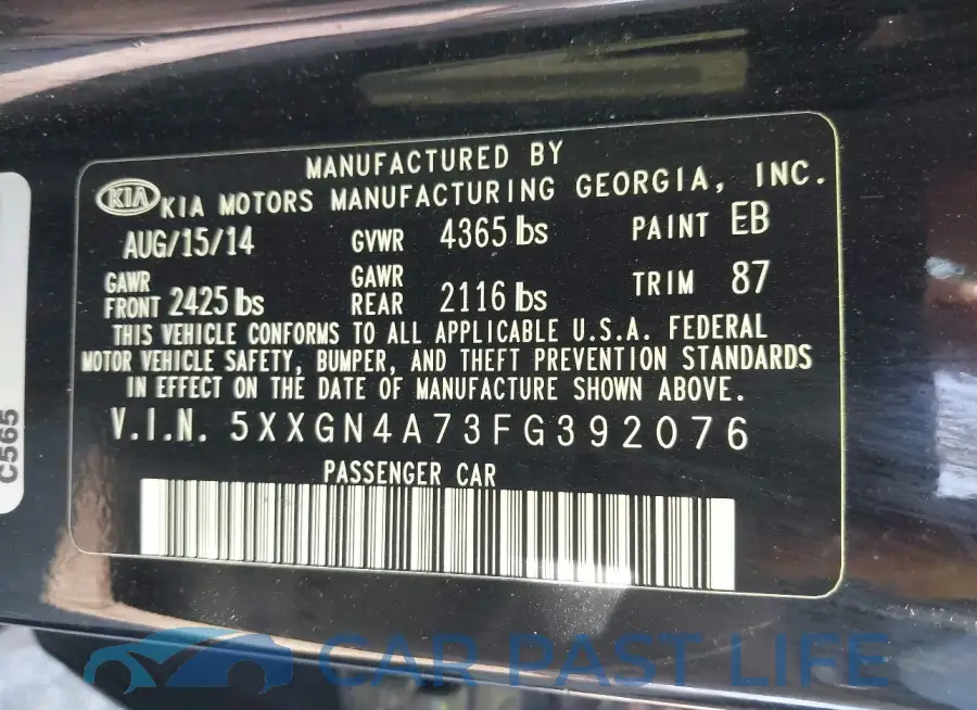 5XXGN4A73FG392076# 9