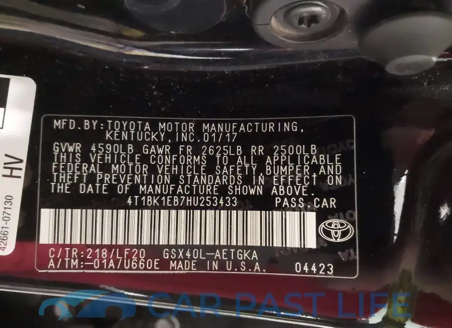 4T1BK1EB7HU253433# 9