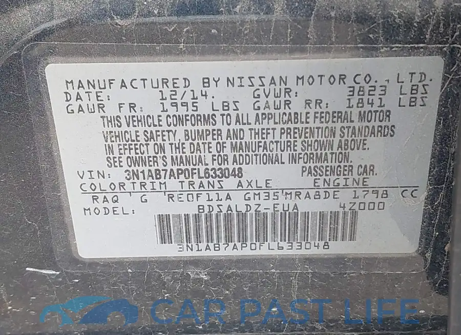 3N1AB7AP0FL633048# 9
