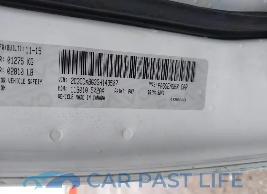 2C3CDXBG3GH143507# 9