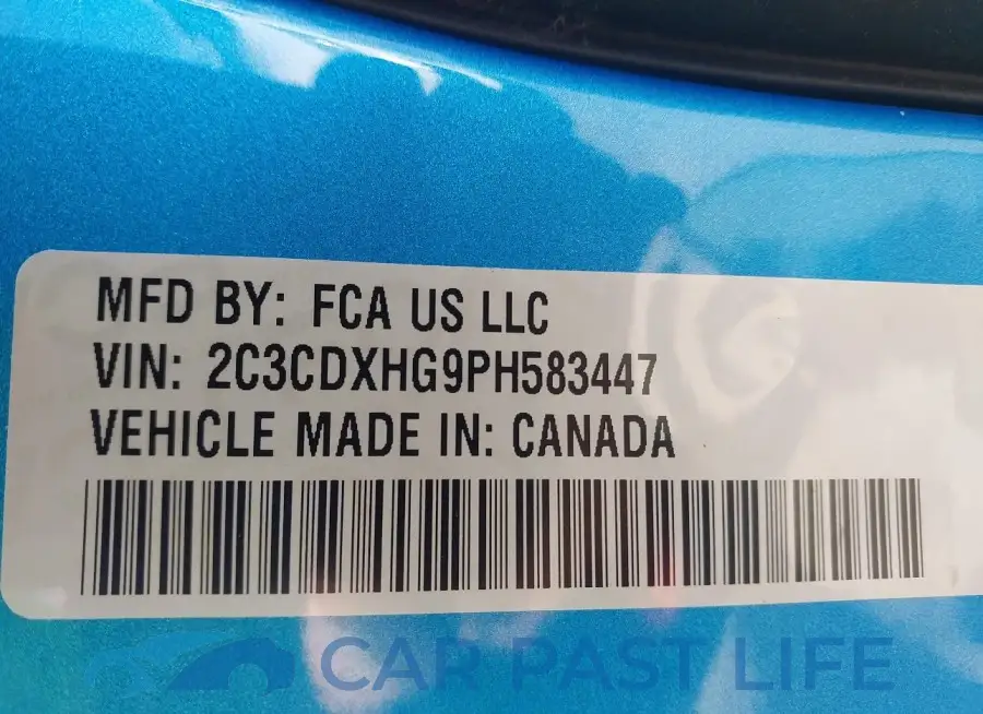 2C3CDXHG9PH583447# 9