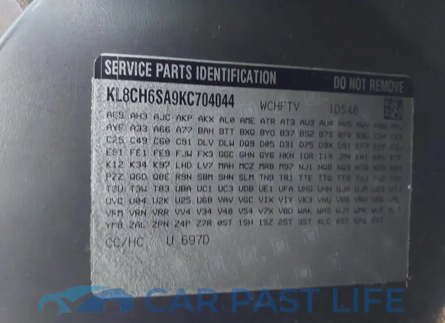 KL8CH6SA9KC704044# 9