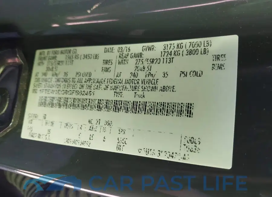 1FTEW1EG8GFB62451# 9