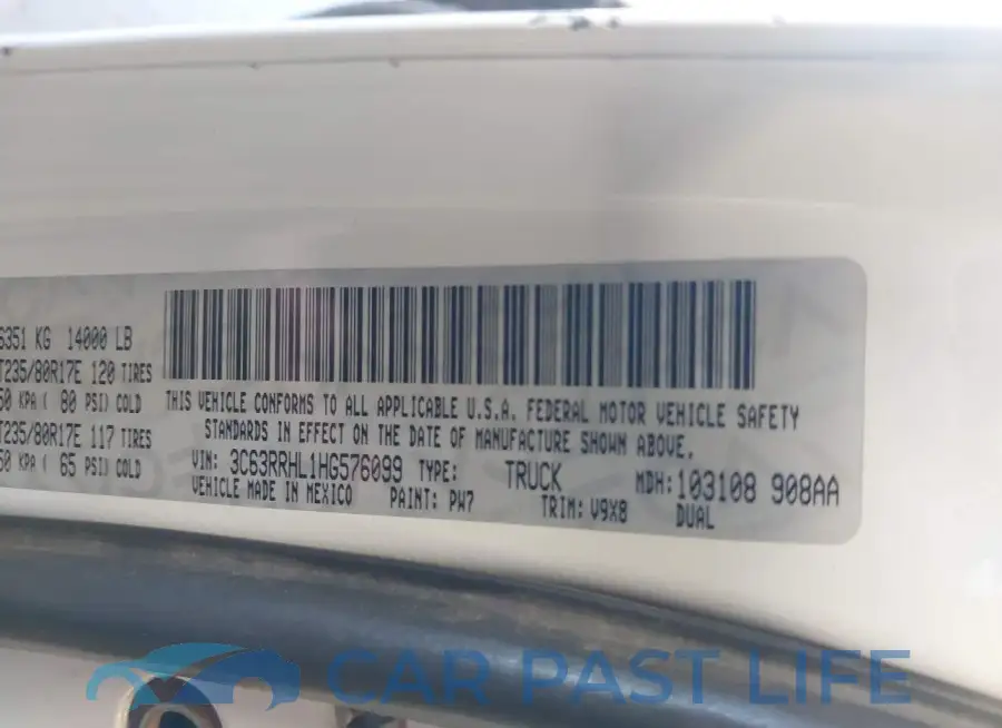 3C63RRHL1HG576099# 9