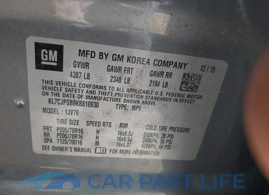 KL7CJPSB9KB810930# 9