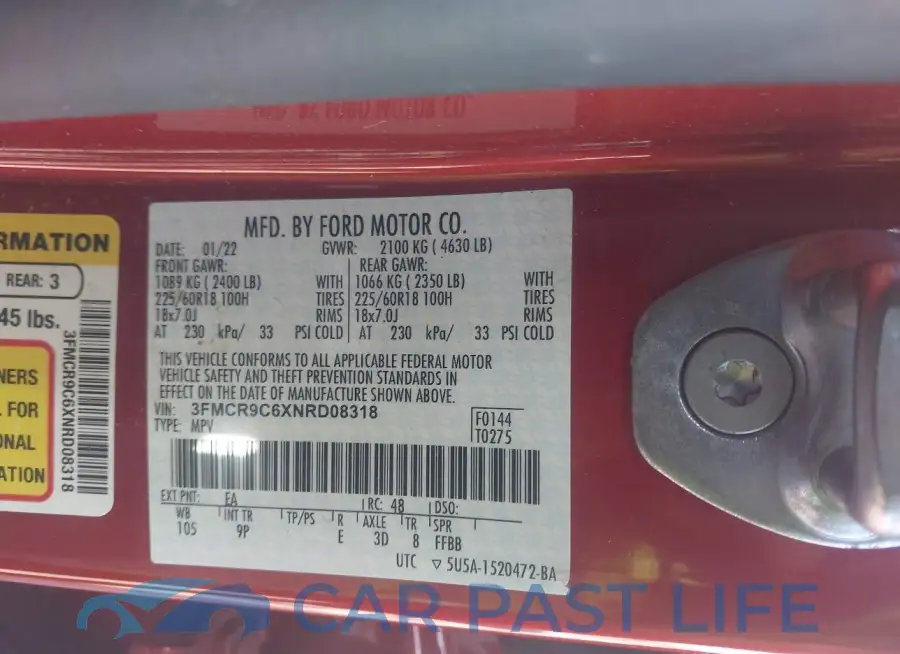 3FMCR9C6XNRD08318# 9