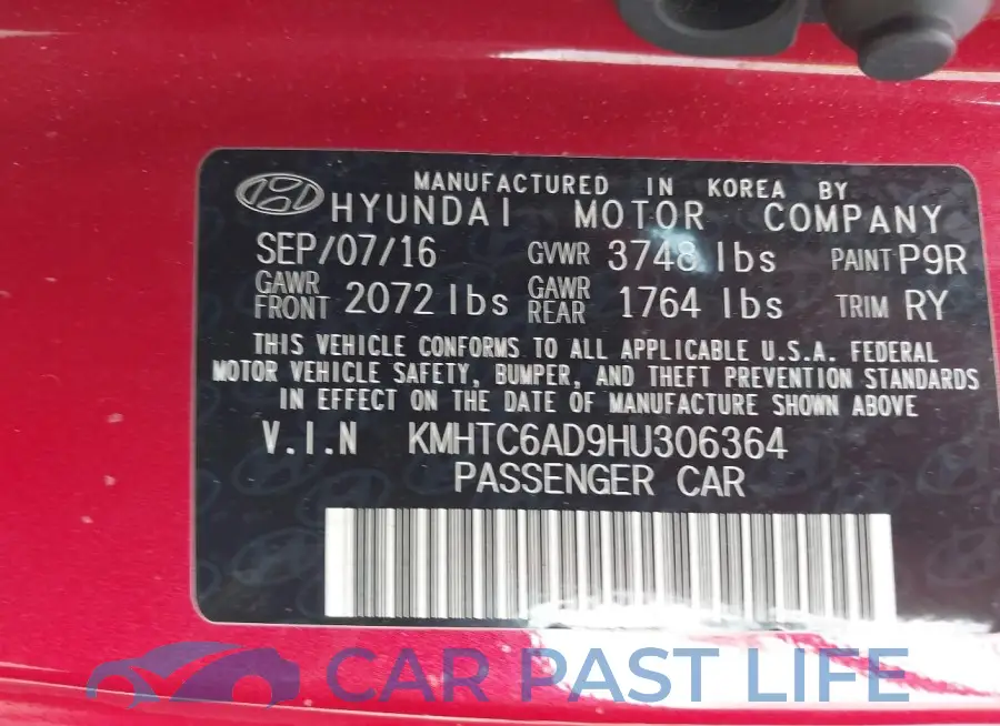 KMHTC6AD9HU306364# 9