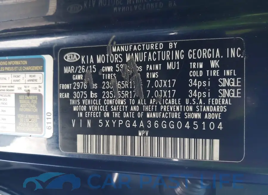 5XYPG4A36GG045104# 9