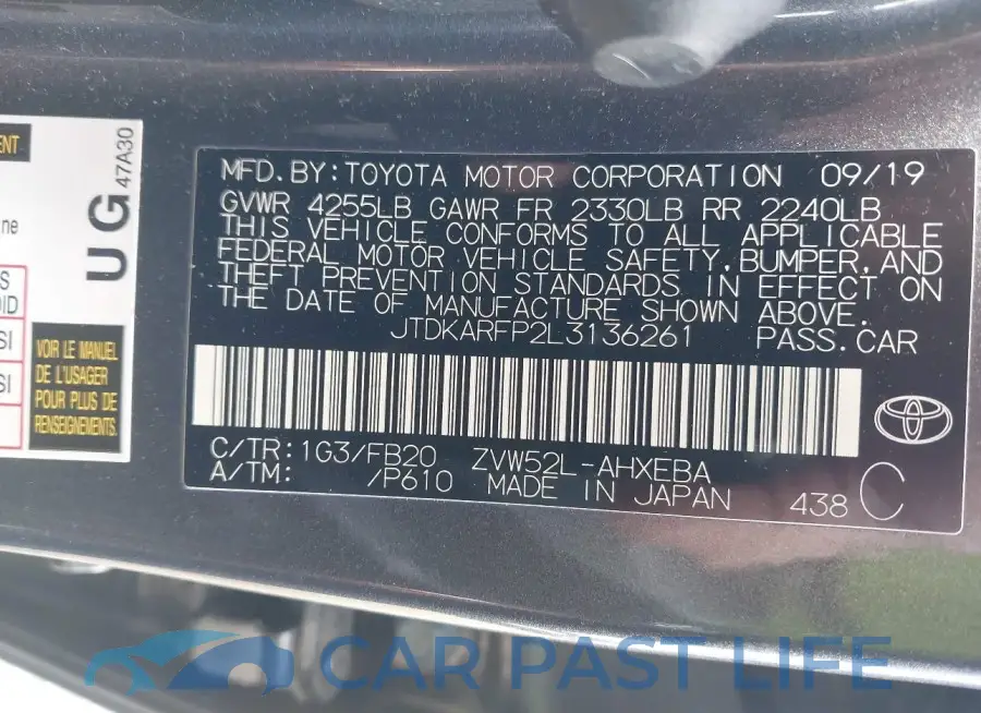 JTDKARFP2L3136261# 9