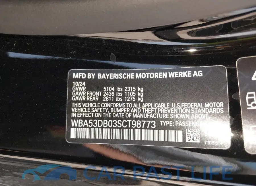 WBA53DB03SCT98773# 9