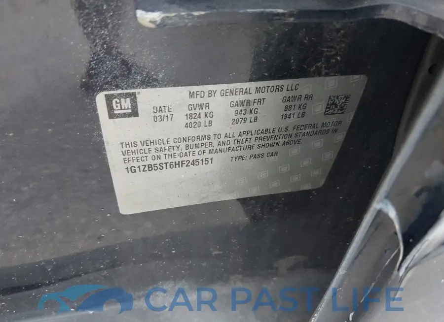1G1ZB5ST6HF245151# 9