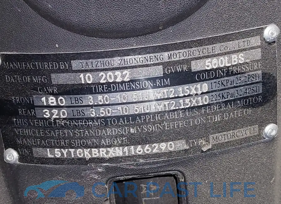 L5YTCKBRXN1166290# 14