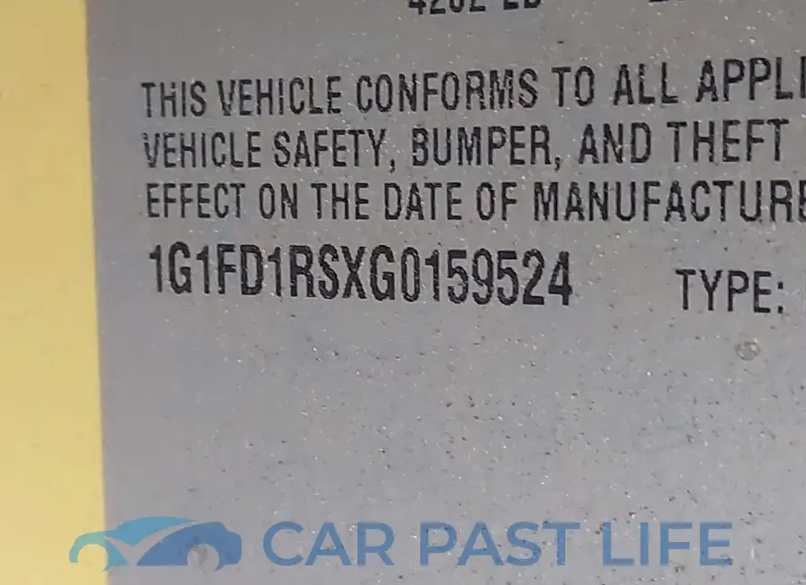 1G1FD1RSXG0159524# 9