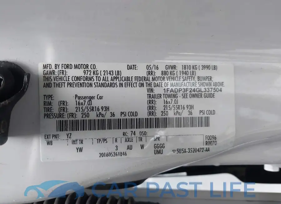 1FADP3F24GL337504# 9