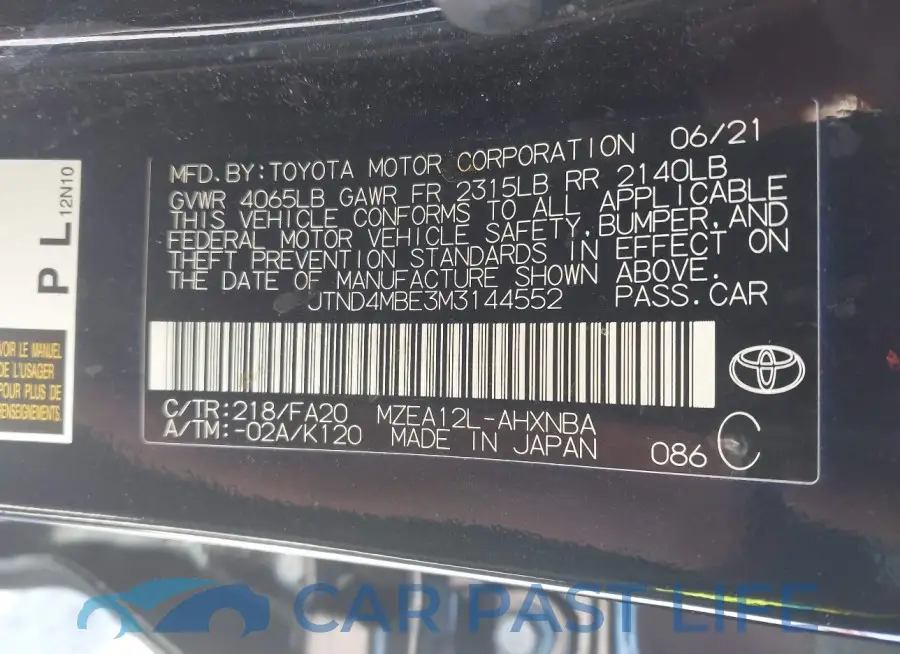 JTND4MBE3M3144552# 9
