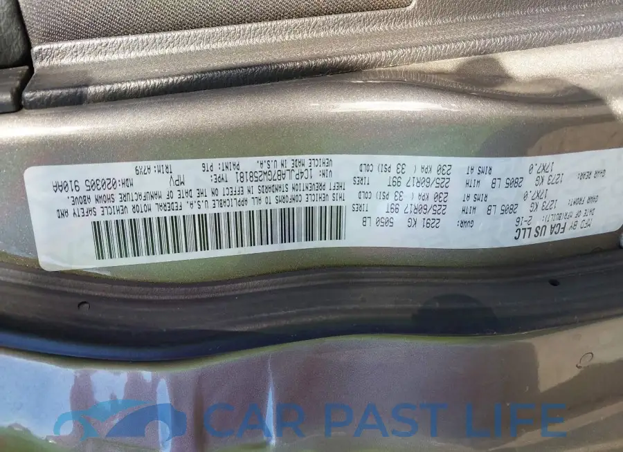 1C4PJLAB7GW258181# 9
