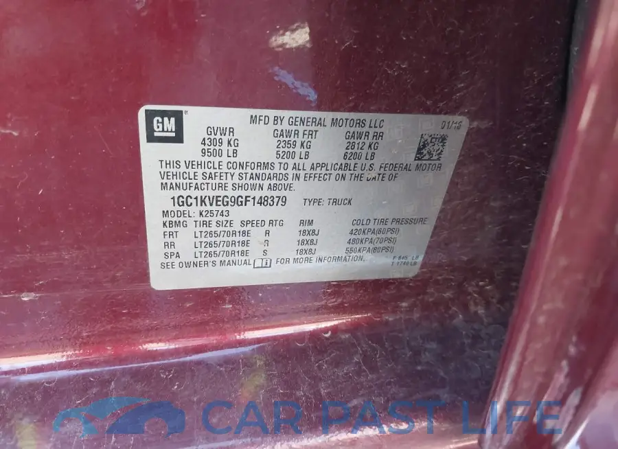 1GC1KVEG9GF148379# 9