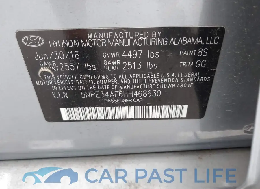 5NPE34AF6HH468630# 9